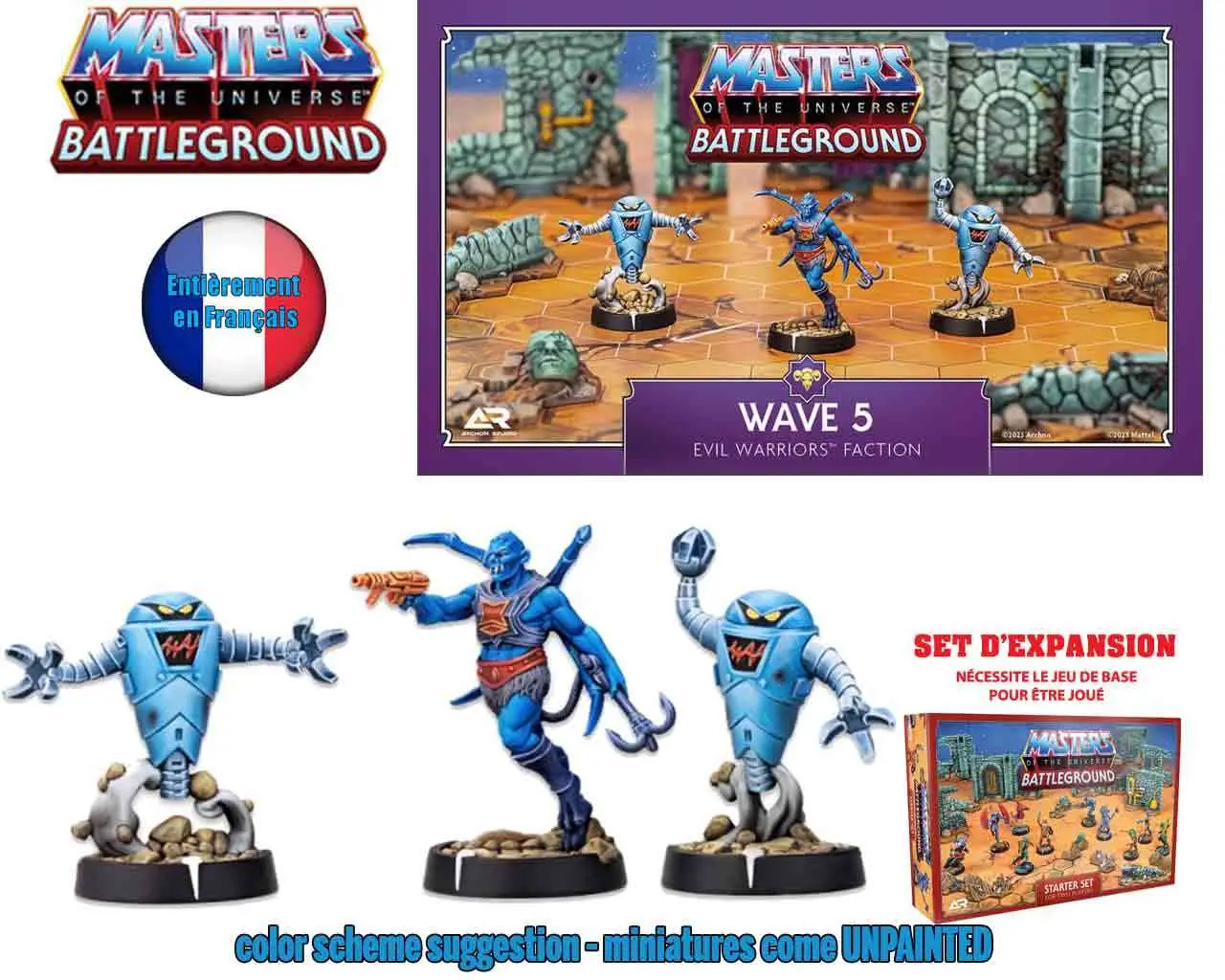 MotU:Battleground - Wave 5 - Evil Warriors Faction - ÉDITION FRANçAISE DS Modellismo MotU:Battleground Wave 5 Evil Warriors