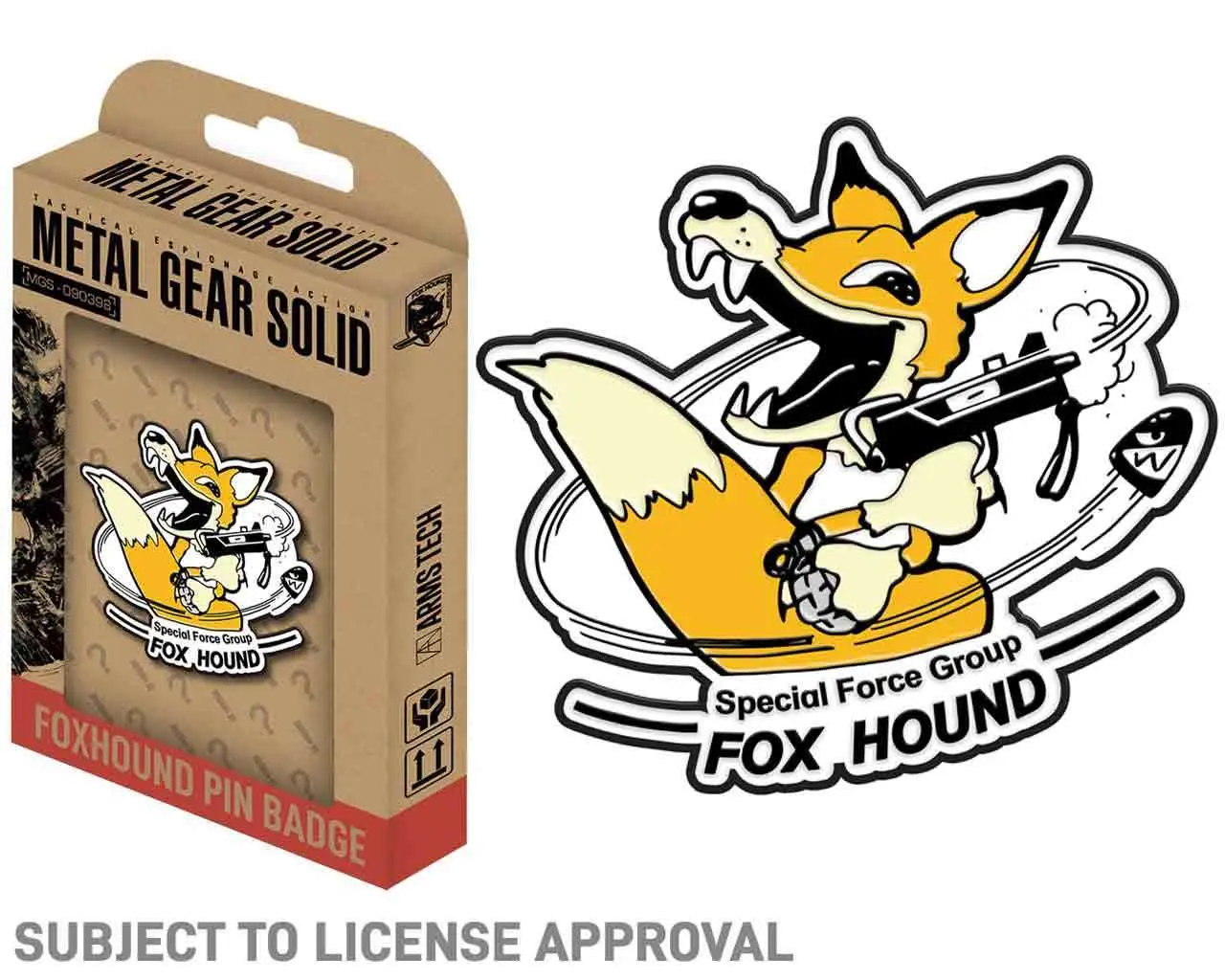 Spilla in metallo Gear Solid Foxhound edizione limitata DS Modellismo Spilla in metallo Gear Solid Foxhound