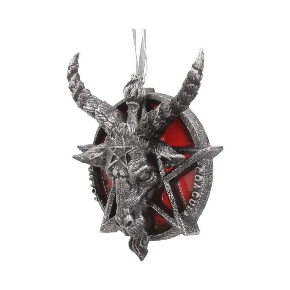 Decorazione da appendere Baphomet Head Red Pentagram DS Modellismo Decorazione da appendere Baphomet Head Red