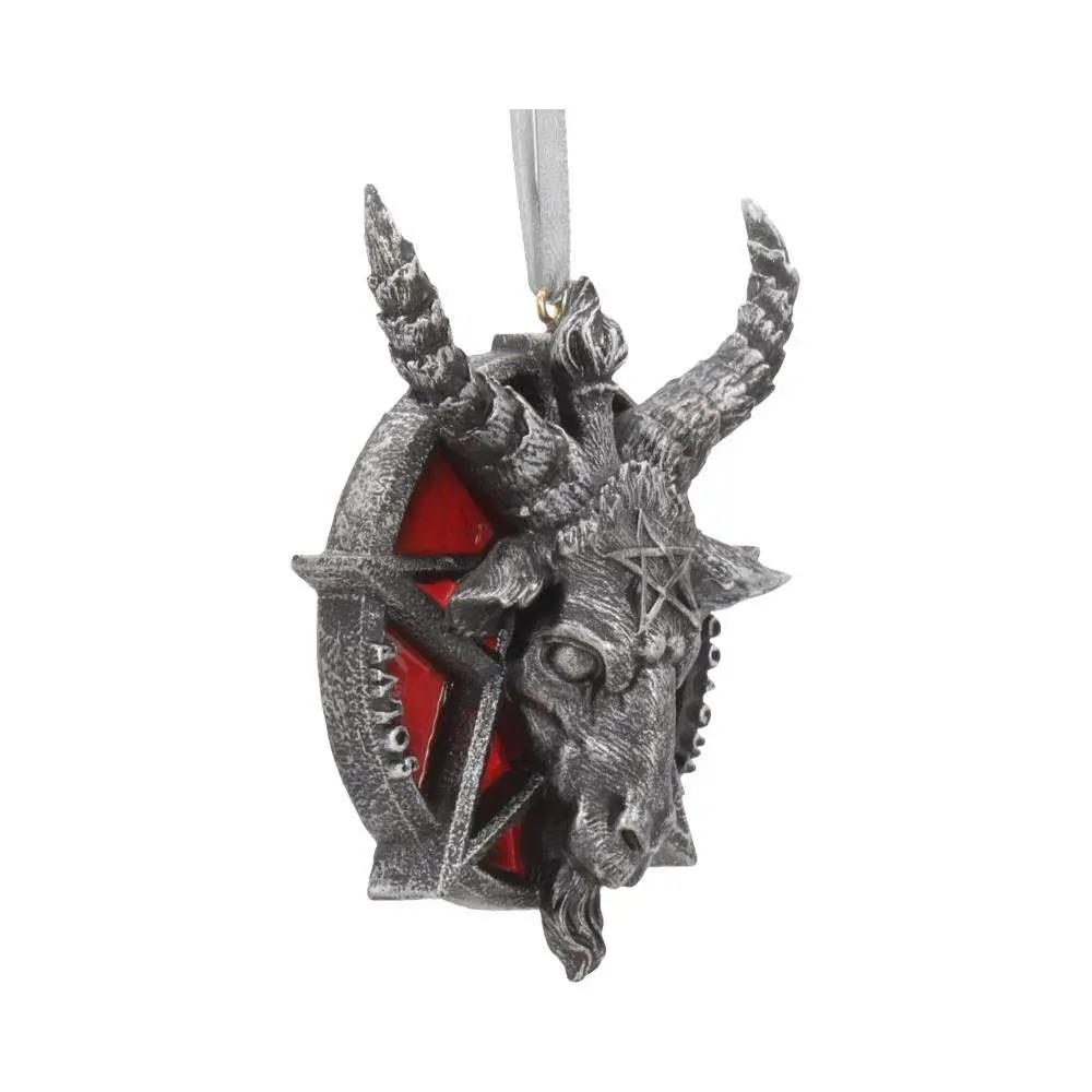 Decorazione da appendere Baphomet Head Red Pentagram DS Modellismo Decorazione da appendere Baphomet Head Red