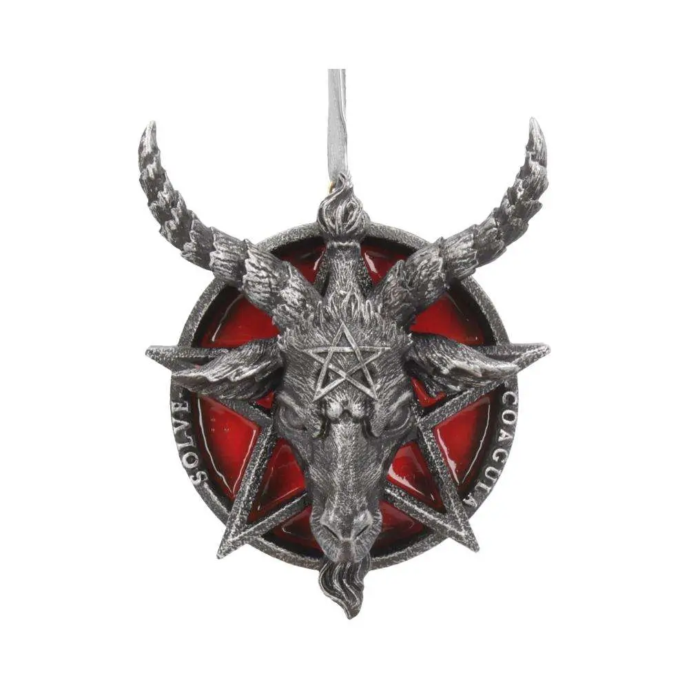 Decorazione da appendere Baphomet Head Red Pentagram DS Modellismo Decorazione da appendere Baphomet Head Red