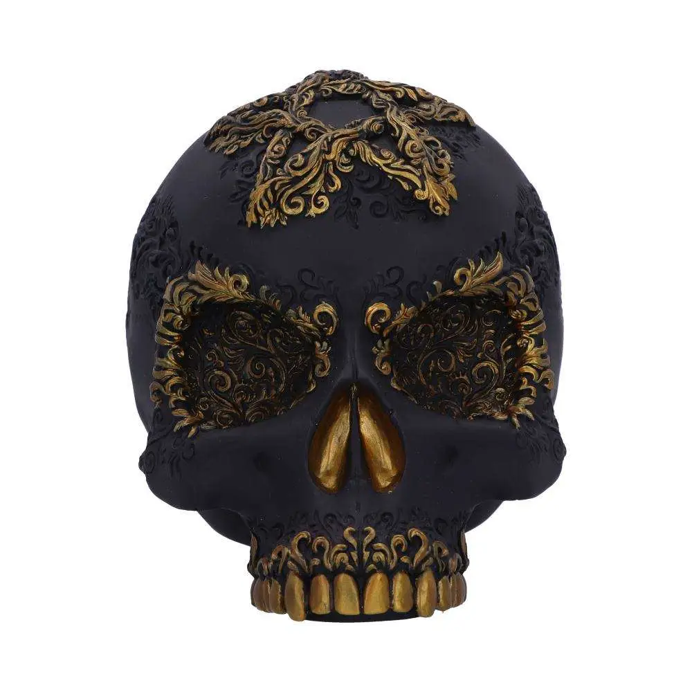 Divine Demise Black and Gold Skull DS Modellismo Divine Demise Black Gold Skull NEMESIS NOW