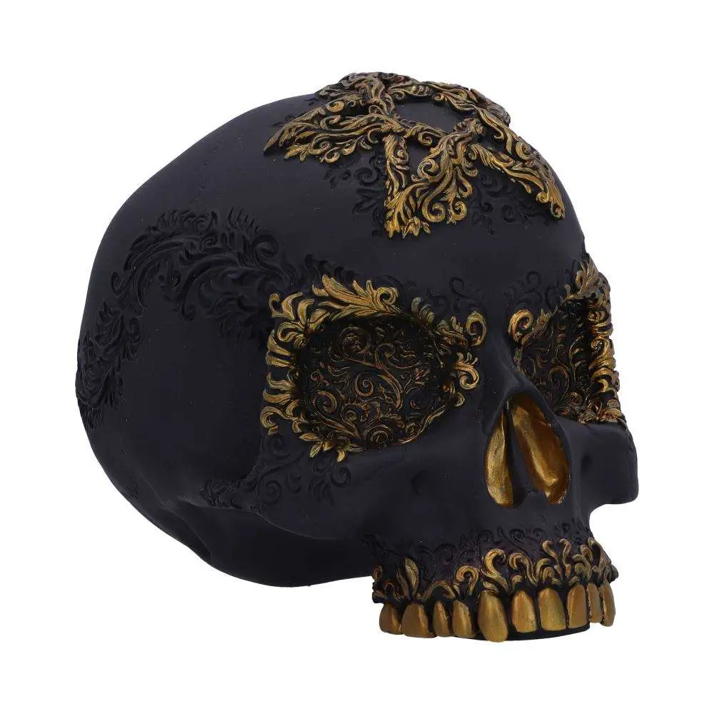 Divine Demise Black and Gold Skull DS Modellismo Divine Demise Black Gold Skull NEMESIS NOW