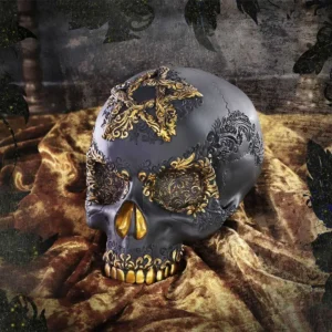 Divine Demise Black Gold Skull NEMESIS NOW