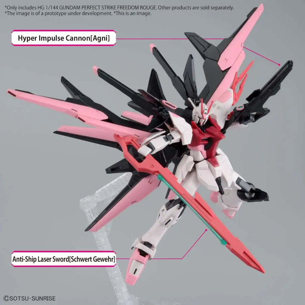 HG Gundam Perfect Strike Freedom Rouge 1/144 DS Modellismo Hg Gundam Perfect Strike Freedom scala 1/144