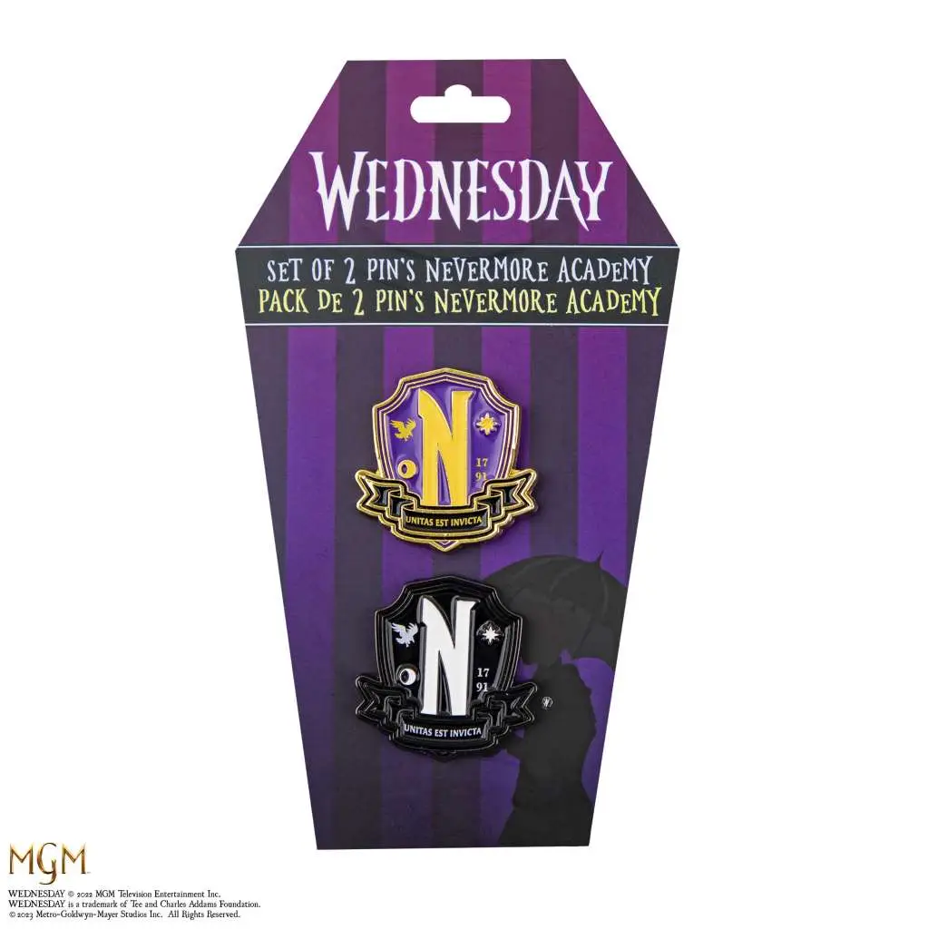 Set di spille Wednesday Nevermore Academy (2) DS Modellismo di spille Wednesday Nevermore Academy (2)