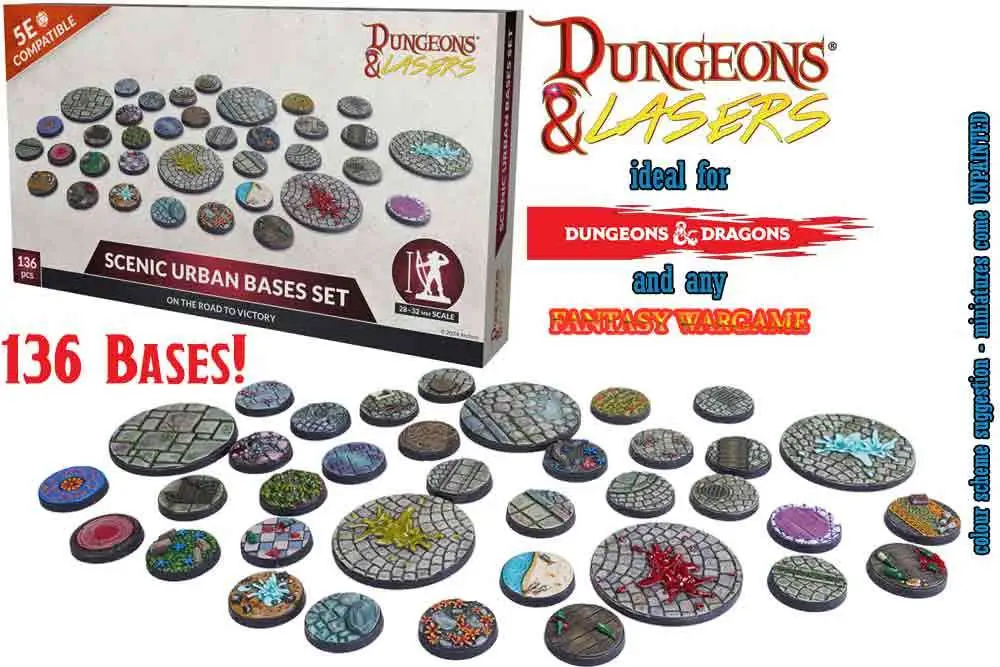 Dungeons & Lasers: SCENIC URBAN BASES SET DS Modellismo Dungeons & Lasers: Scenic Urban Bases