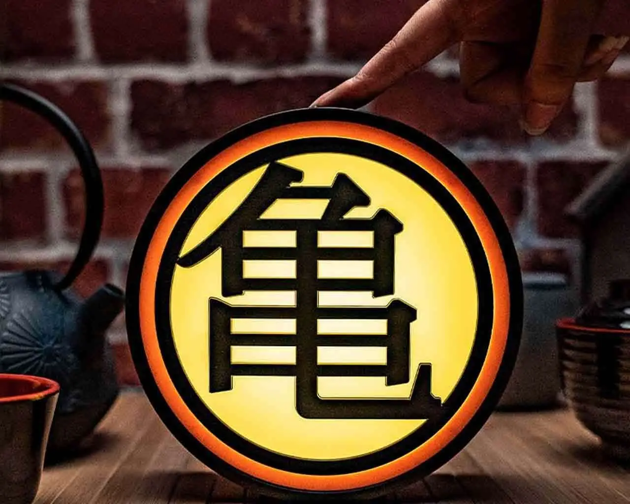 Dragon Ball Z Kame Symbol Lamp DS Modellismo Dragon Ball Z Kame Symbol Lamp