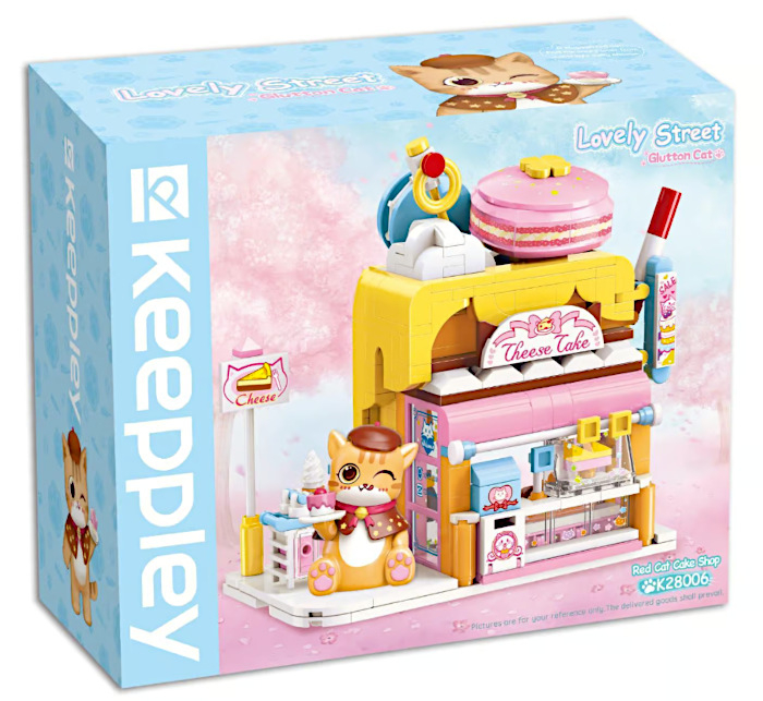 Keeppley Lovely Street Red Cat Cake Shop DS Modellismo Keeppley Lovely Street Red Cat Cake Shop