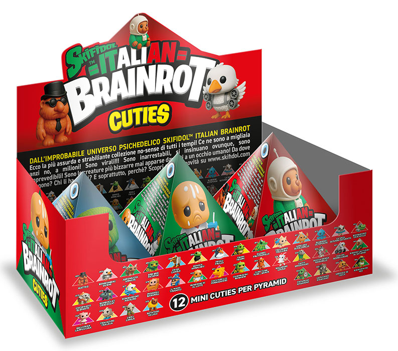 Skifidol Brainrot Cuties Piramide 1pz Assortimento DS Modellismo Skifidol Brainrot Cuties Piramide 1pz