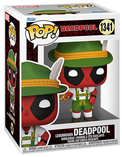 Funko POP Deadpool Lederhosen Deadpool Bobble 1341 DS Modellismo Funko POP Deadpool Lederhosen Deadpool