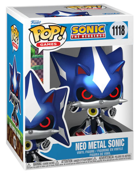 Funko POP Sonic the Hedgehog Neo in metallo Sonic (Metallic) 1118 DS Modellismo Funko POP Sonic Hedgehog Neo in metallo