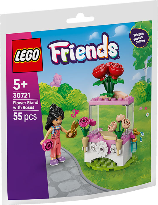 30721 Polybag Friends Bancarella di Fiori con Rose DS Modellismo 30721 Polybag Friends Bancarella di Fiori