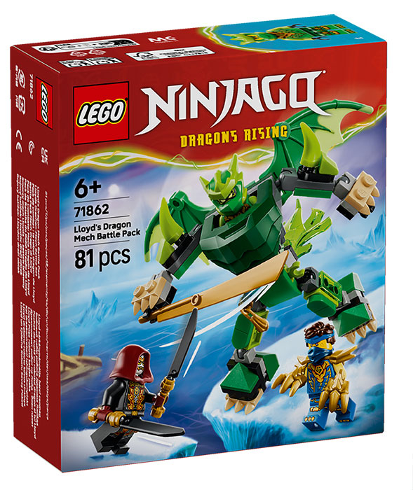 71862 Ninjago Battle Pack Mech Drago di Lloyd DS Modellismo 71862 Ninjago Battle Mech Drago di Lloyd