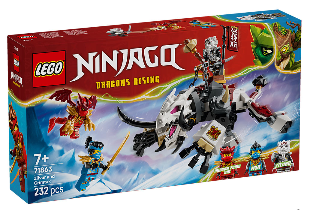 71863 Ninjago Zilvar e Grimtak la Bestia Drago DS Modellismo 71863 Ninjago Zilvar e Grimtak la Bestia