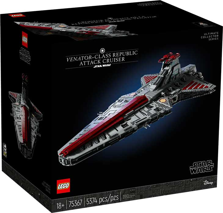 75367 Star Wars Incrociatore Repubblica Classe Venator Rare DS Modellismo 75367 Star Wars Incrociatore Repubblica