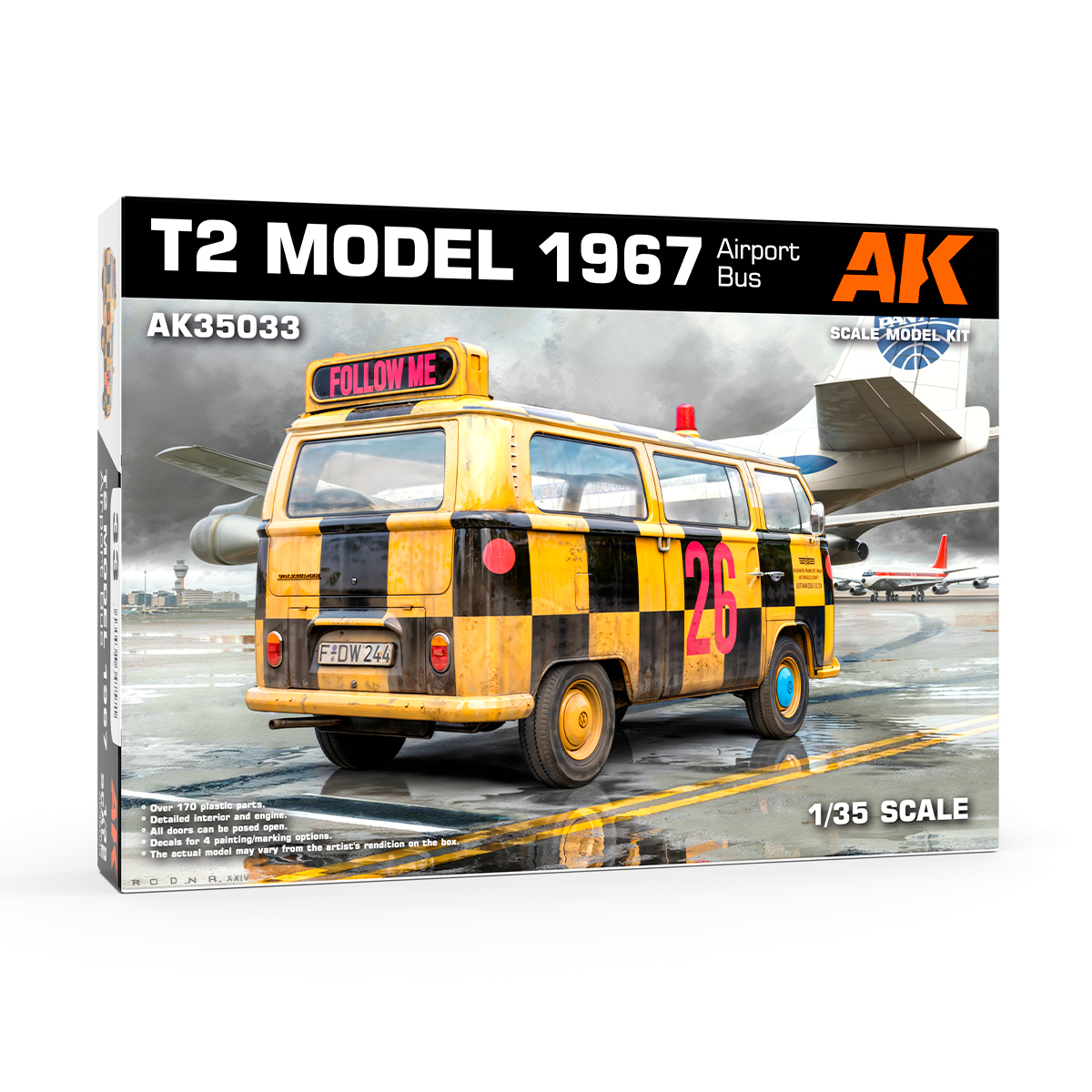 1/35 Volkswagen T2 Model 1967 Airport Bus DS Modellismo Volkswagen T2 Model 1967 Airport scala 1/35