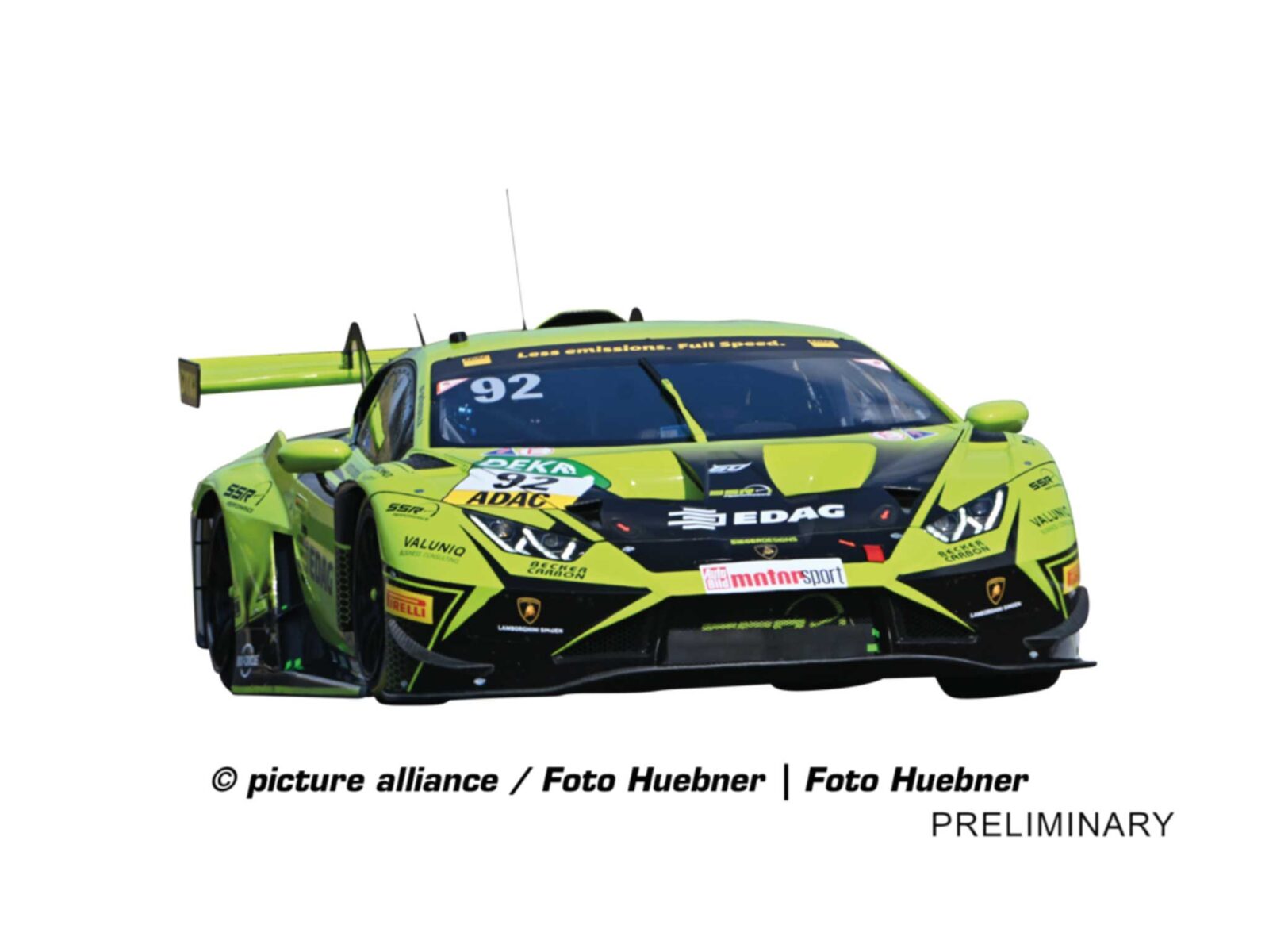 Lamborghini Huracán GT3 Evo2 "Ssr Performance, M.Bortolotti, No.92", Dtm 2023 DS Modellismo Lamborghini Huracán GT3 Evo2 "Ssr
