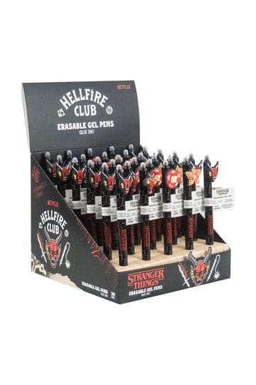 Penna Stranger Things Erasable Gel Hellfire Club Display (30) DS Modellismo Penna Stranger Things Erasable Gel Hellfire