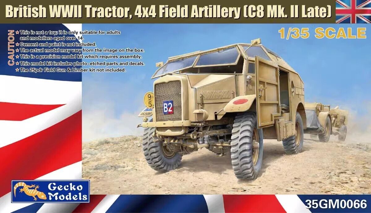 1/35 British Wwii Tractor, 4x4 Field Artillery (C8 Mk.II Late) DS Modellismo British Wwii Tractor, 4x4 Field scala 1/35