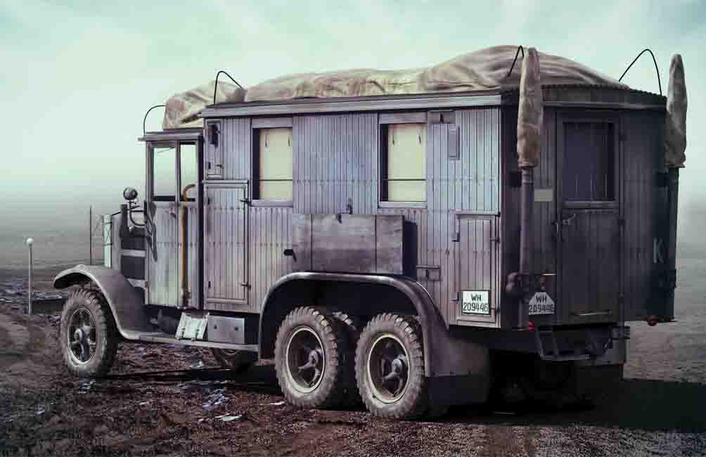 1/35 Krupp L3H163 Kfz.72, Wwii German Radio Communication Truck DS Modellismo Krupp L3H163 Kfz.72, Wwii German scala 1/35