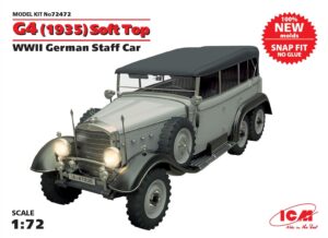 G4 Soft Top, Wwii German Staff scala 1/72