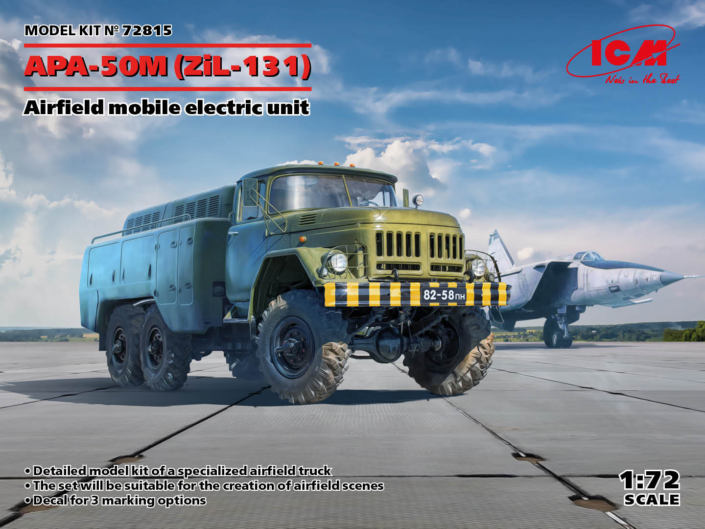 1/72 APA-50M (ZiL-131), Airfield mobile electric unit DS Modellismo APA-50M, Airfield mobile electric scala 1/72