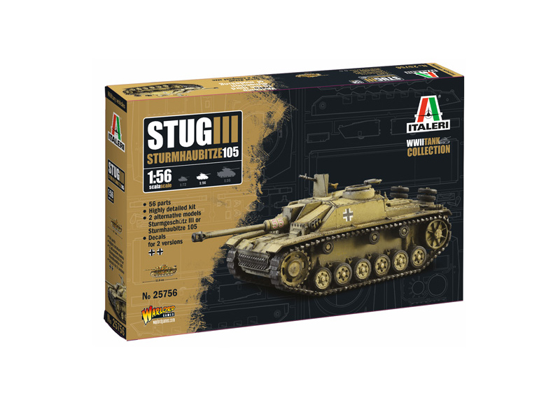 1/56 StuG III Sturmhaubitze 105 DS Modellismo StuG III Sturmhaubitze scala 1/56 ITALERI