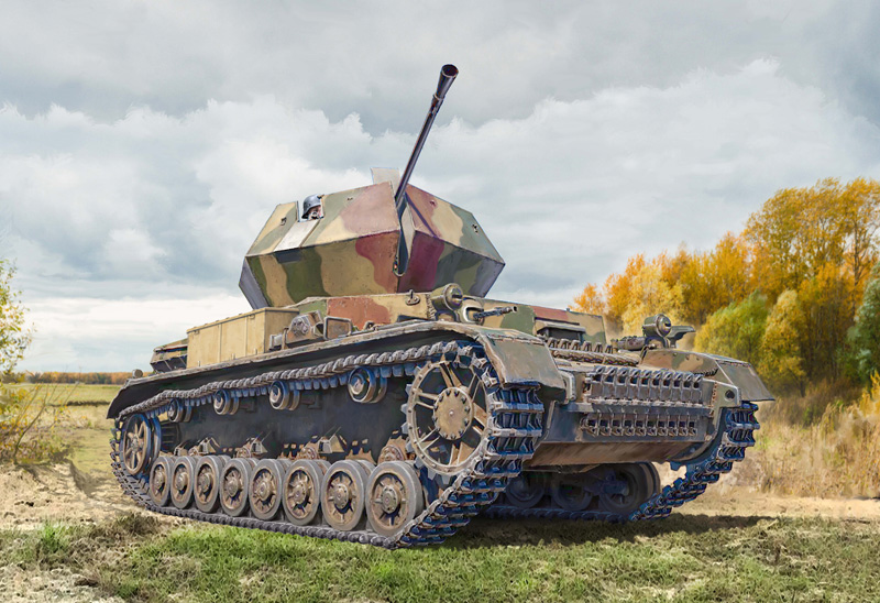 1/35 Flakpanzer IV Ostwind DS Modellismo Flakpanzer IV Ostwind scala 1/35 ITALERI