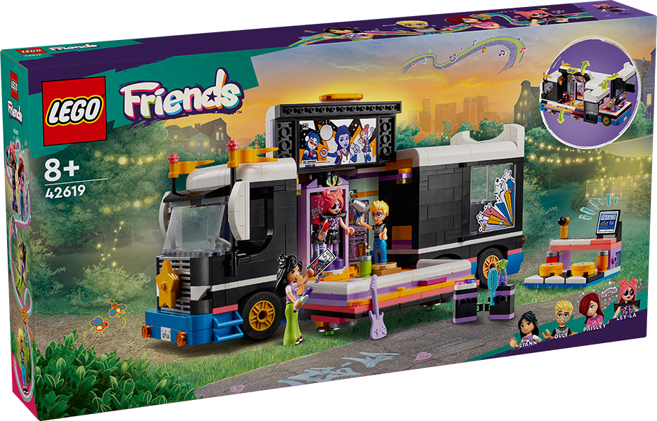 Lego Friends - Tour Bus delle pop star DS Modellismo Lego Friends Tour Bus delle pop star