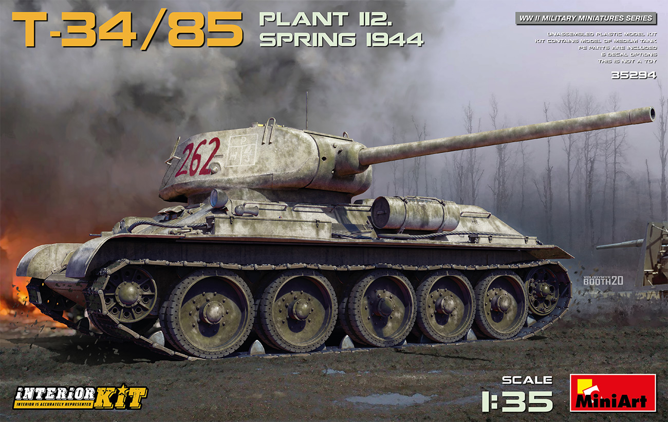 1/35 T-34/85 Plant 112. Spring 1944. Interior Kit DS Modellismo T-34/85 Plant 112. Spring 1944. scala 1/35