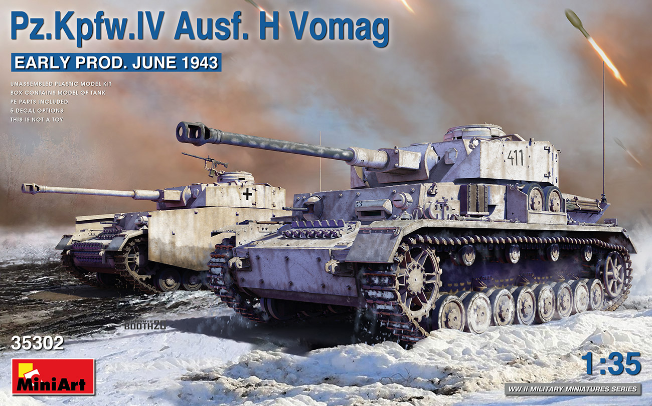 1/35 Pz.Kpfw.IV Ausf. H Vomag. Early Prod. (June 1943) DS Modellismo Pz.Kpfw.IV Ausf. H Vomag. Early scala 1/35