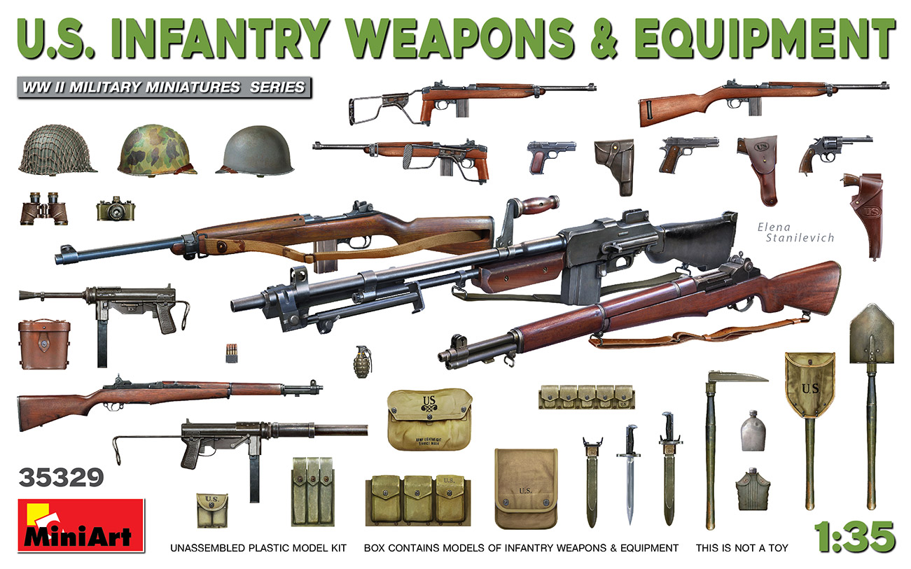 1/35 U.S. Infantry Weapons & Equipment DS Modellismo U.S. Infantry Weapons & Equipment scala 1/35