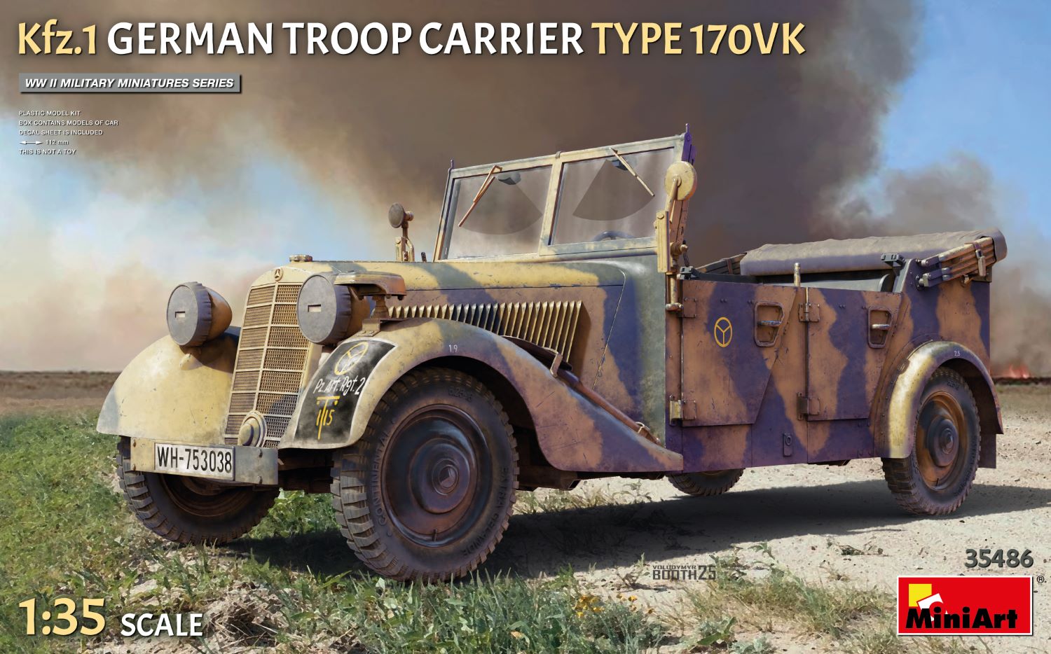 1/35 Kfz.1 German Troop Carrier Type 170VK DS Modellismo Kfz.1 German Troop Carrier Type scala 1/35