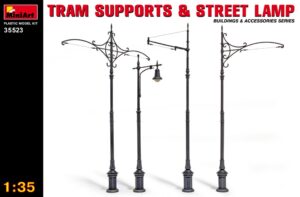 Tram Supports Street Lamps scala 1/35