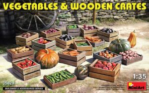Vegetables & in legno Crates scala 1/35
