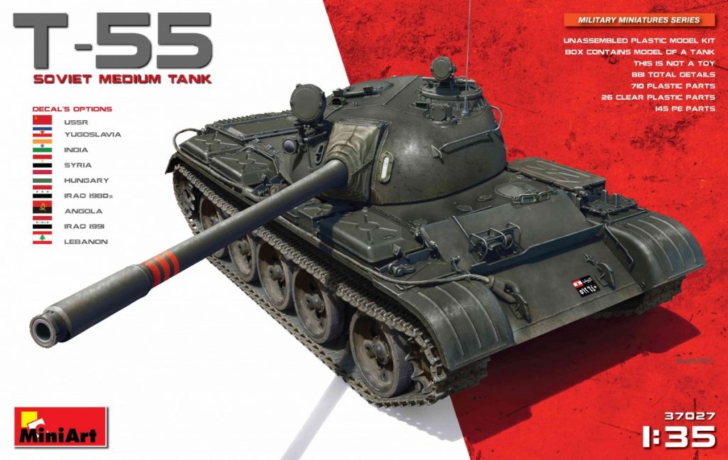 1/35 T-55 Soviet Medium Tank DS Modellismo T-55 Soviet Medium Tank scala 1/35 MINI ART