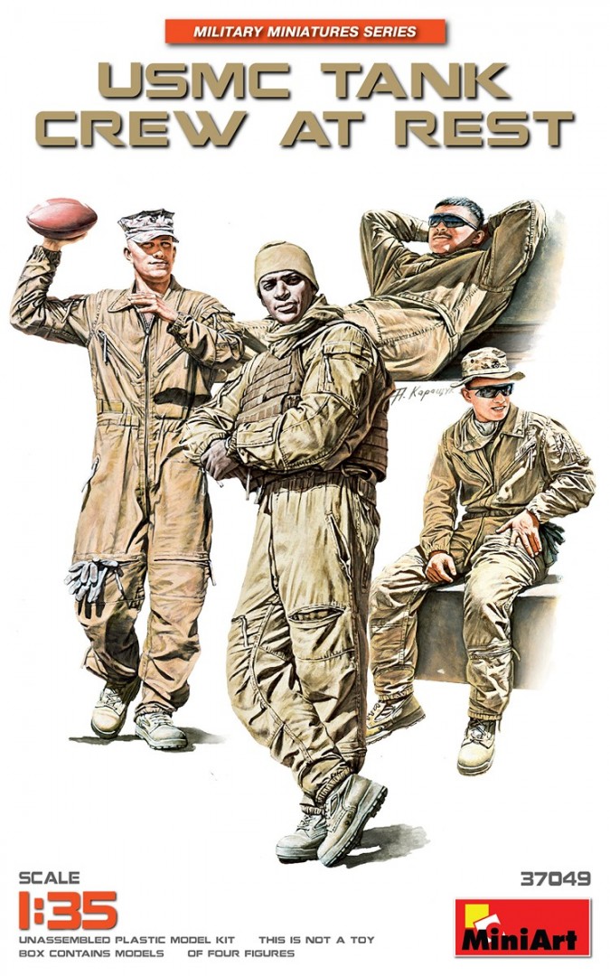 1/35 Usmc Tank crew at rest DS Modellismo Usmc Tank crew at rest scala 1/35 MINI ART