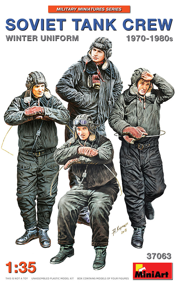 1/35 Soviet Tank Crew 1970-1980s Winter Uniform - Include 4 Figurini DS Modellismo Soviet Tank Crew 1970-1980s scala 1/35