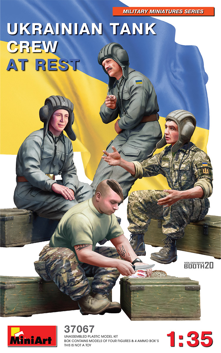 1/35 Ukrainian Tank Crew at Rest DS Modellismo Ukrainian Tank Crew at Rest scala 1/35