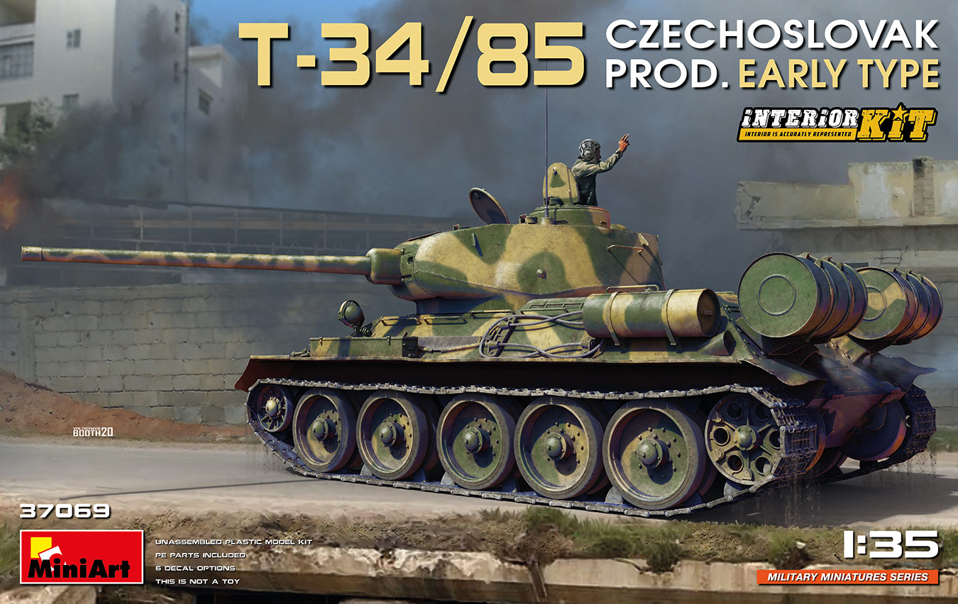 1/35 T-34/85 Czechoslovak Prod. Early Type. Interior Kit DS Modellismo T-34/85 Czechoslovak Prod. Early scala 1/35