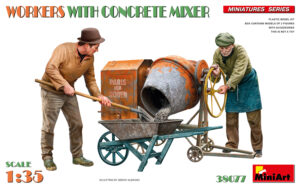 Workers with Concrete Mixer scala 1/35