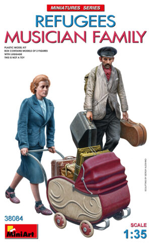 Refugees. Musician Family scala 1/35