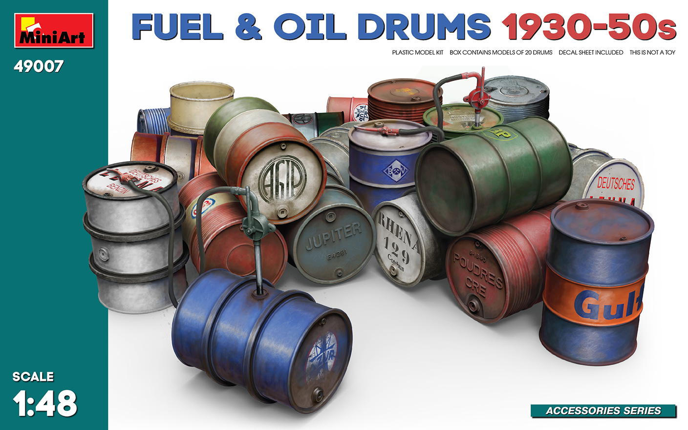 1/48 Fuel & Oil Drums 1930-50s DS Modellismo Fuel & Oil Drums 1930-50s scala 1/48
