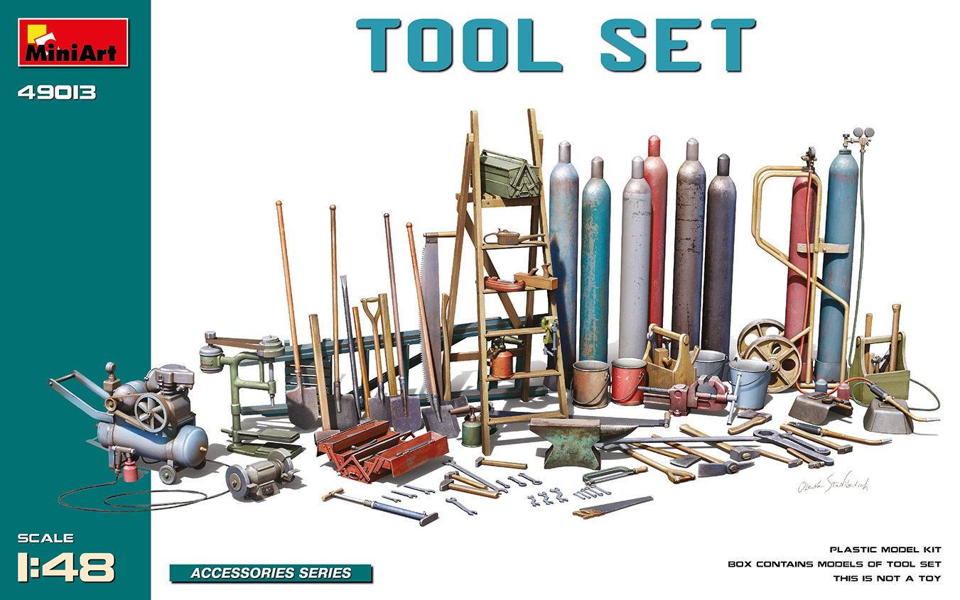 1/48 Tool Set DS Modellismo Tool Set scala 1/48 MINI ART