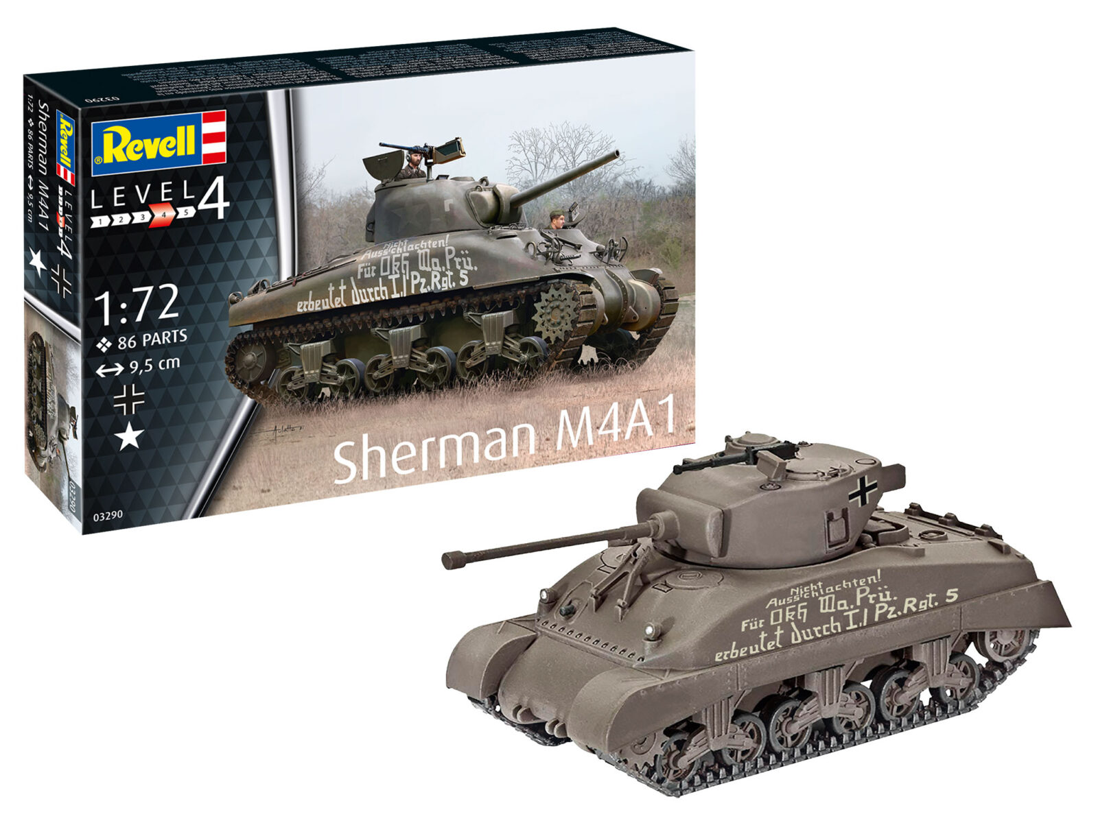1/72 Sherman M4A1 DS Modellismo Sherman M4A1 scala 1/72 REVELL
