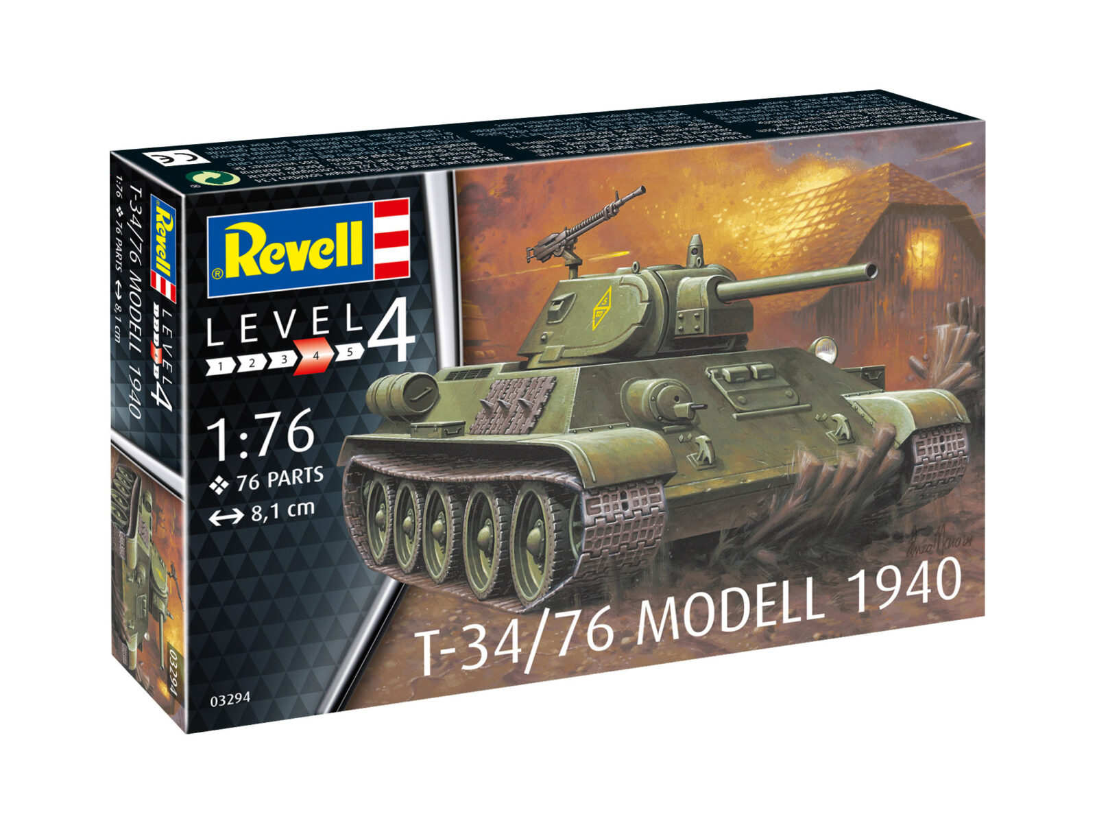 1/76 T-34/76 Modell 1940 DS Modellismo T-34/76 Modell scala OO 1/76 REVELL