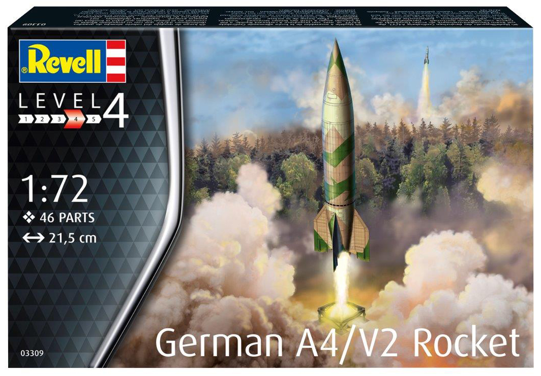 1/72 German A4/V2 Rocket (w/Launch Platform and Trailer) DS Modellismo German A4/V2 Rocket scala 1/72 REVELL
