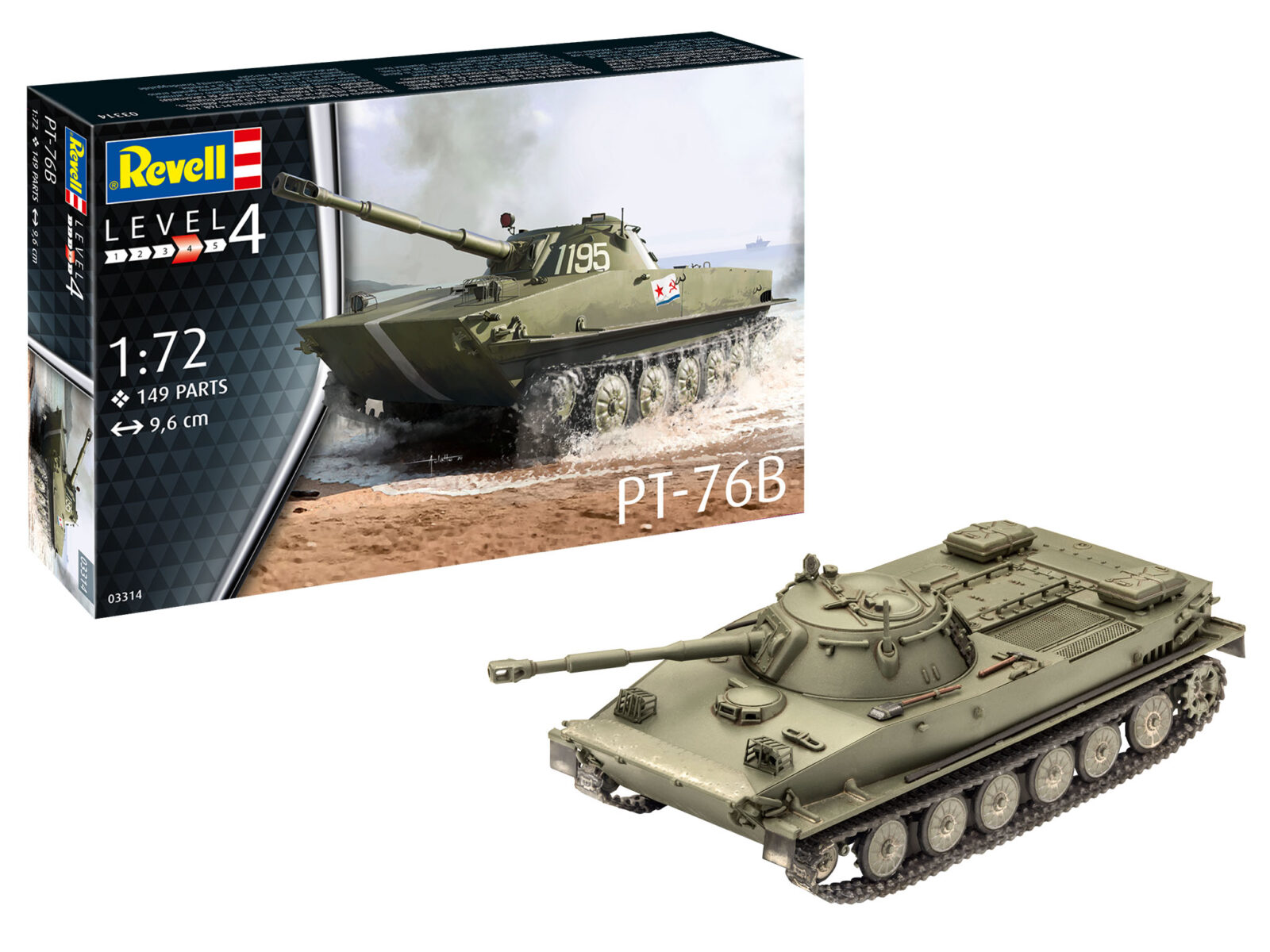 1/72 PT-76B DS Modellismo PT-76B scala 1/72 REVELL