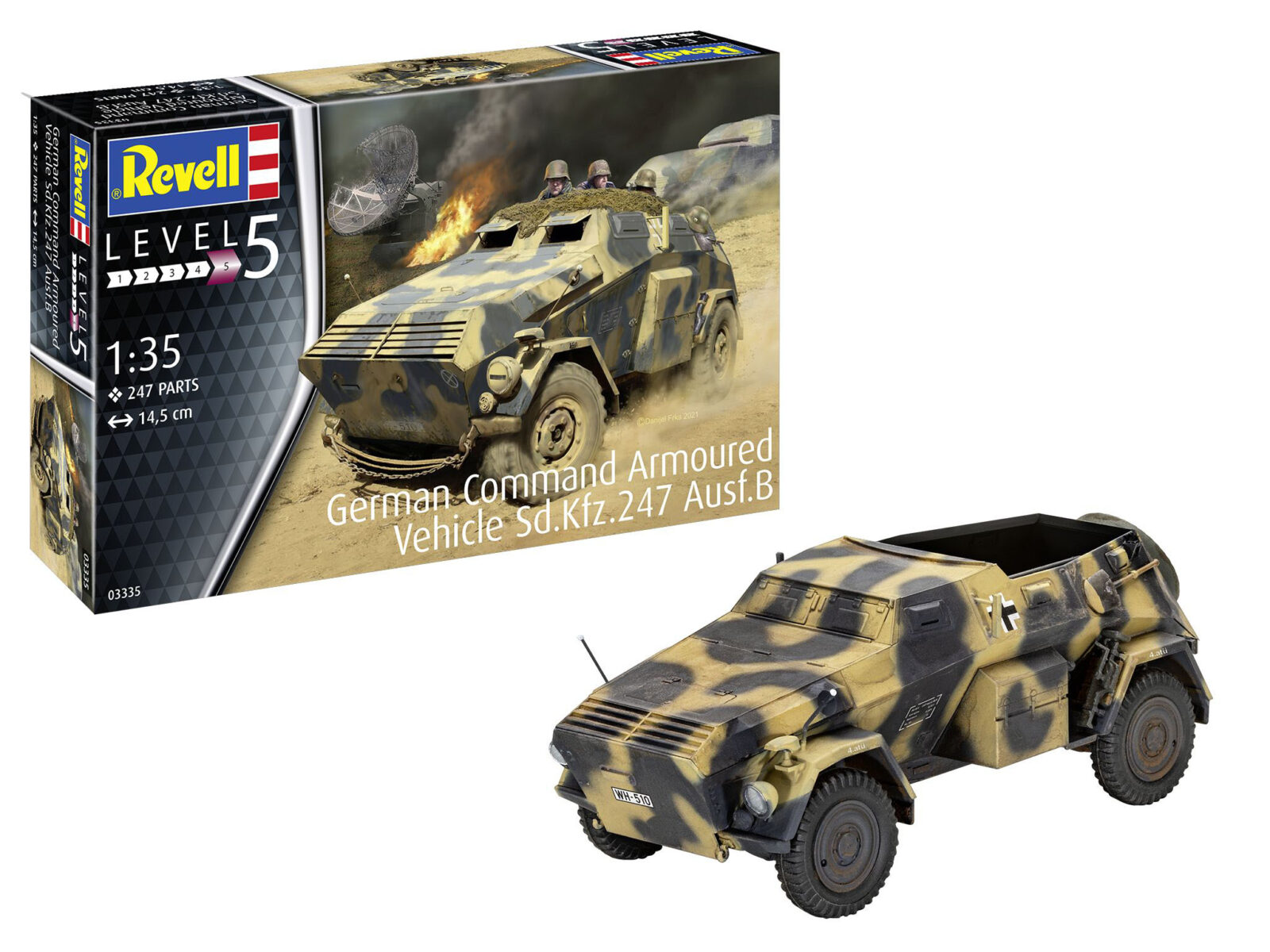 1/35 German Armoured Command Car Sd. Kfz. 247 Ausf. B DS Modellismo German Armoured Command Car Sd. scala 1/35